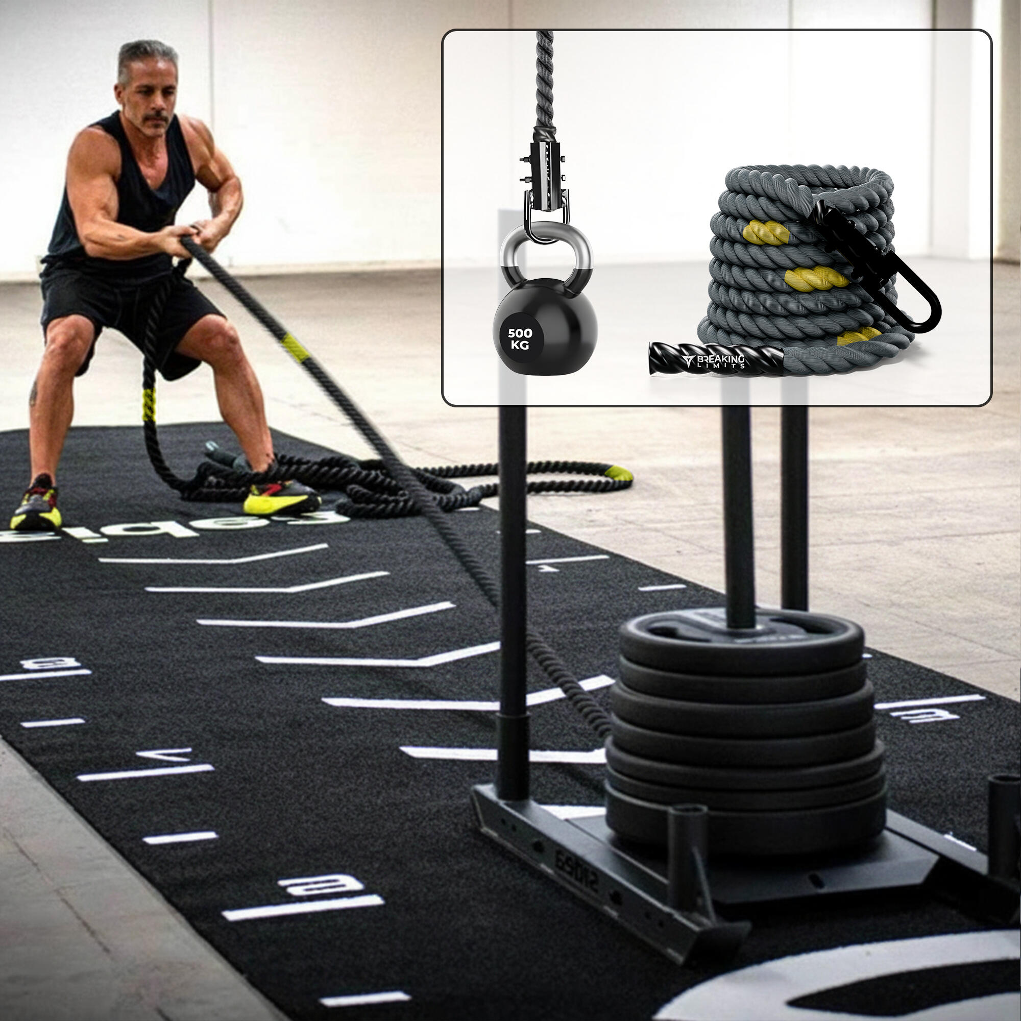 Sled Rope Pro - 15M - Sled Pull Rope 2/3