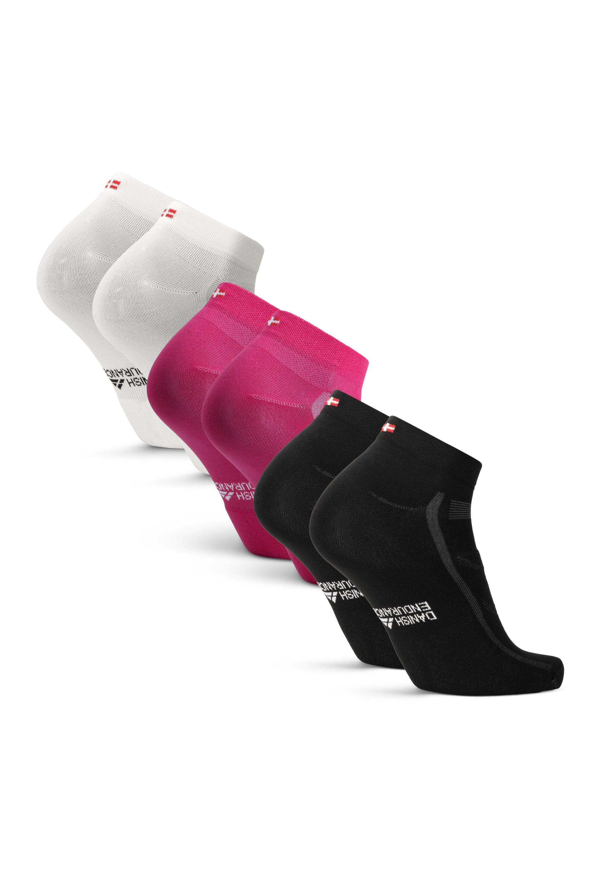 Chaussettes de cyclisme route basses 3 paires séchage rapide anti-ampoules 2/5