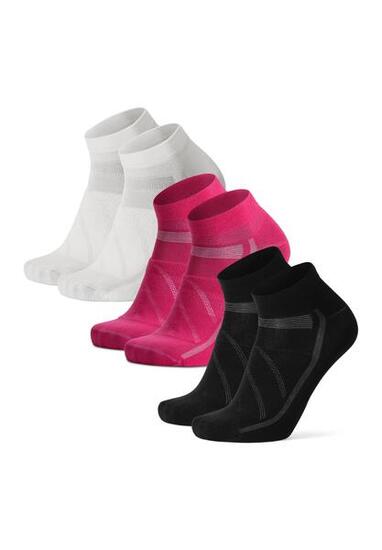 Chaussettes de cyclisme route basses 3 paires séchage rapide anti-ampoules