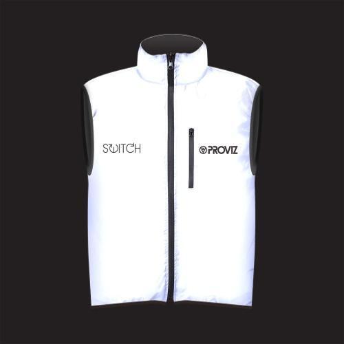 SWITCH JACKET Gilet réversible fluo/réfléchissant - Homme - S 4/5