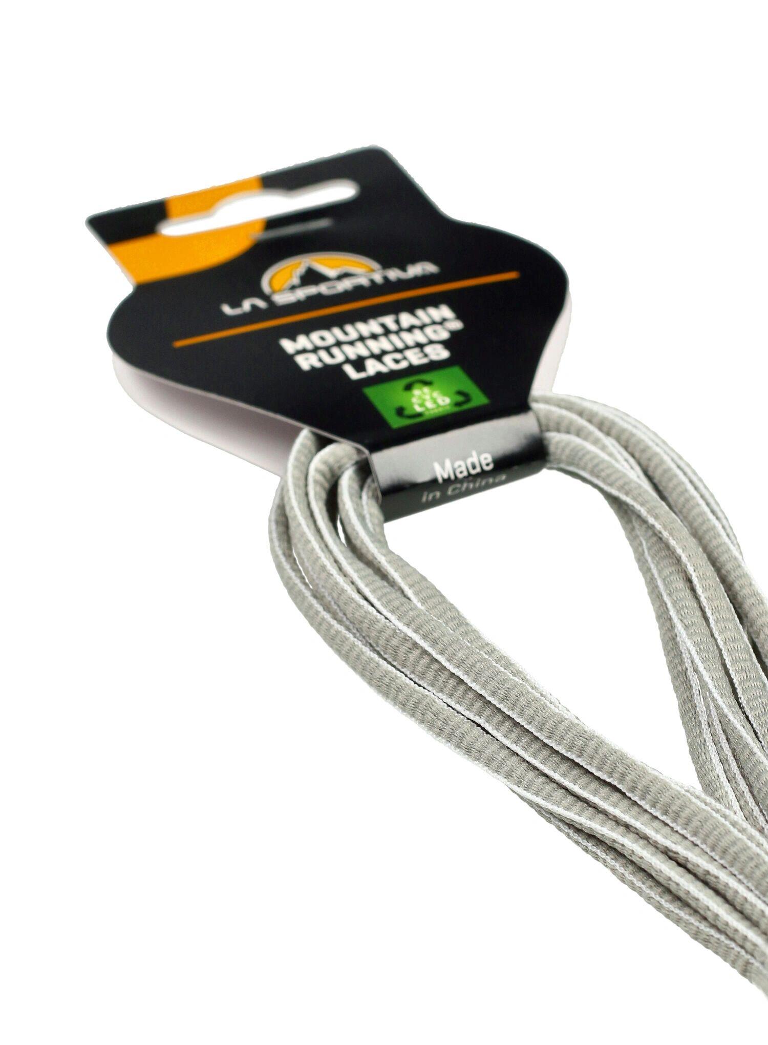 Sznurowadła La Sportiva Mountain Running - white/mid grey 132 cm 3/3
