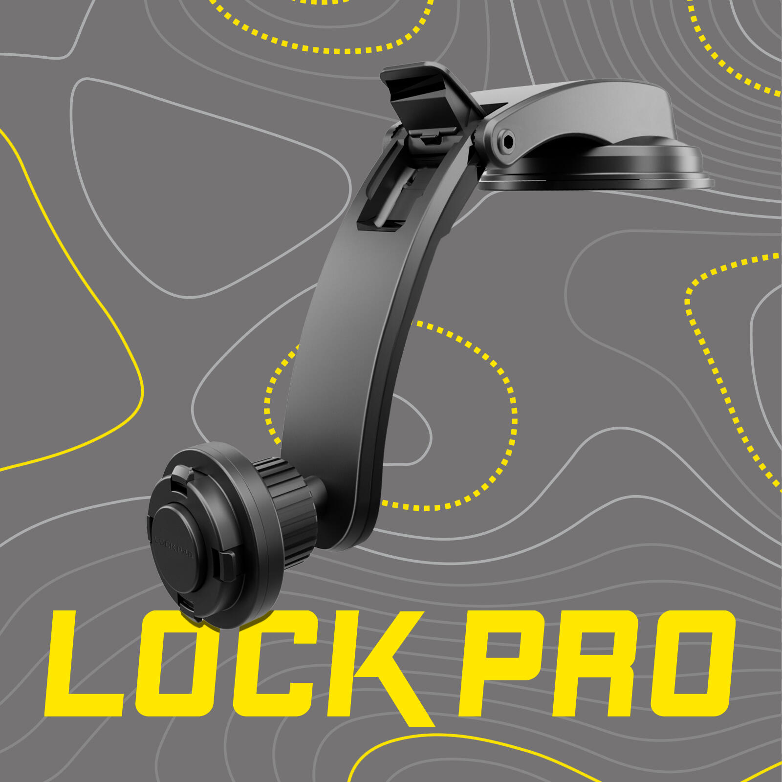 Support voiture pare‑brise/tableau de bord Lock Pro 2/7
