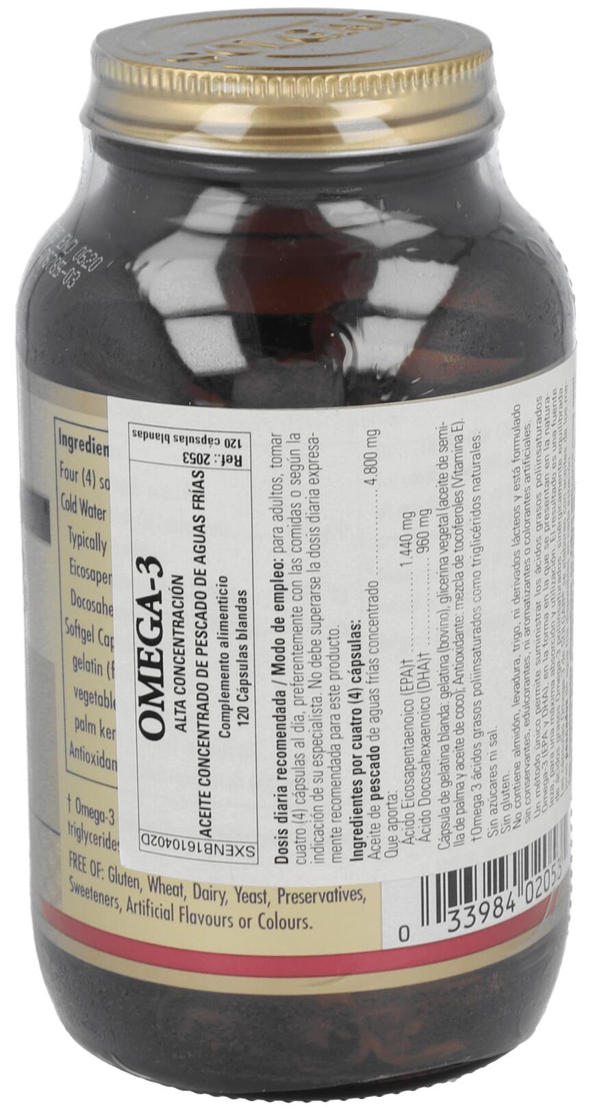 Omega 3 Double Strenght 120 Cápsulas Blandas 2/3