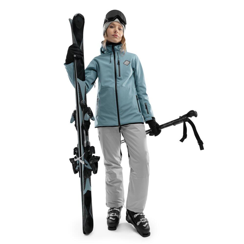 Damen Wintersport snowboardjacke für W2-W Beluga Stahlblau 3/8