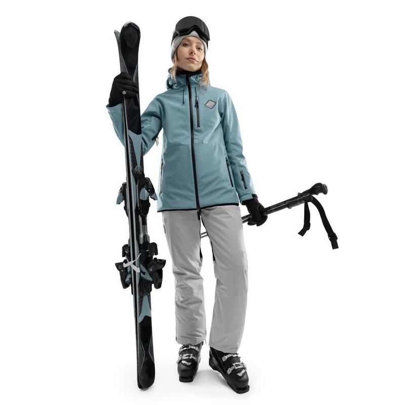Jacheta de snowboard pentru femei W2-W Beluga Albastru Oțel