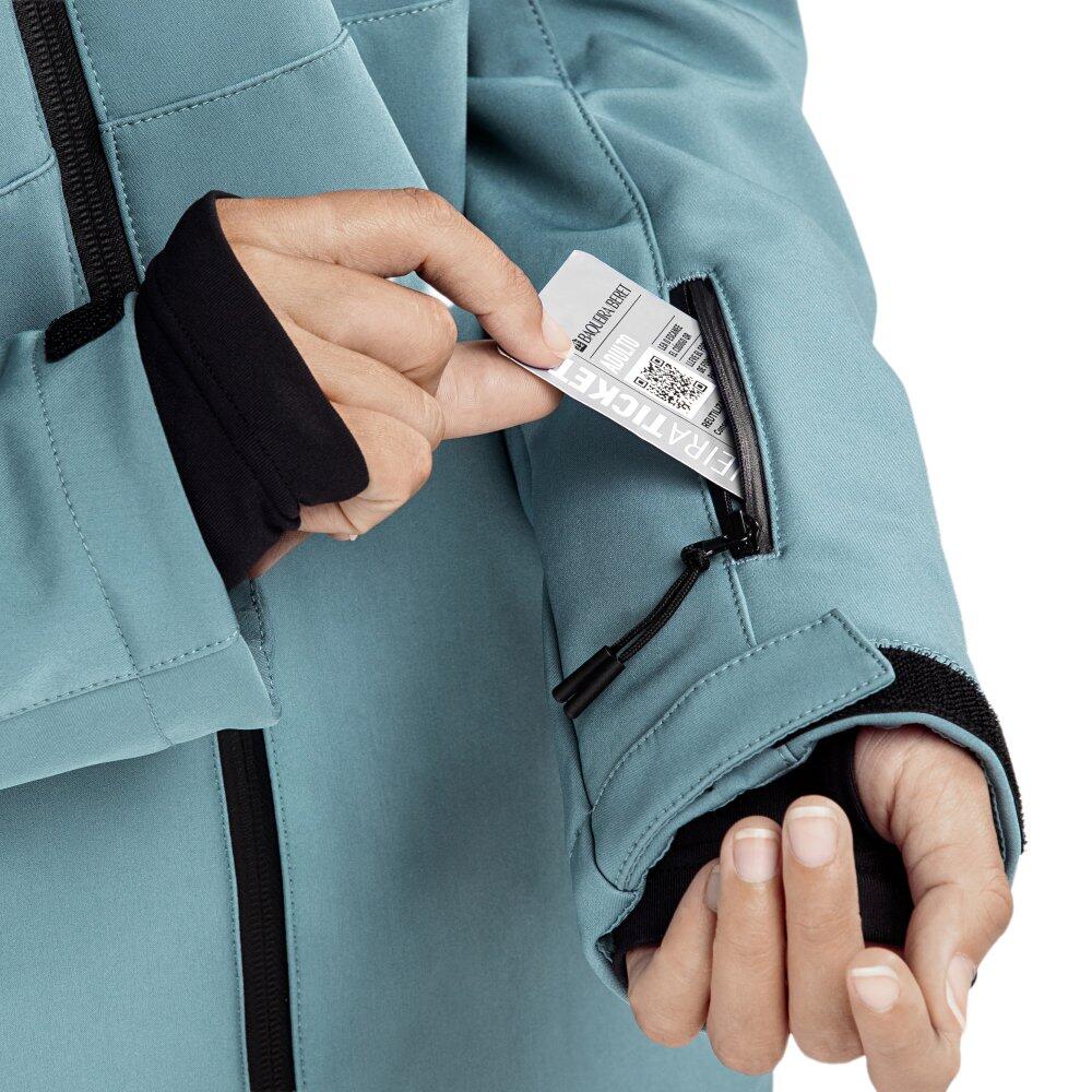 Damen Wintersport snowboardjacke für W2-W Beluga Stahlblau 5/8