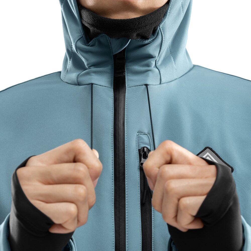 Giacca da snowboard da uomo Sport invernali W2 Beluga Blu Acciaio 5/8