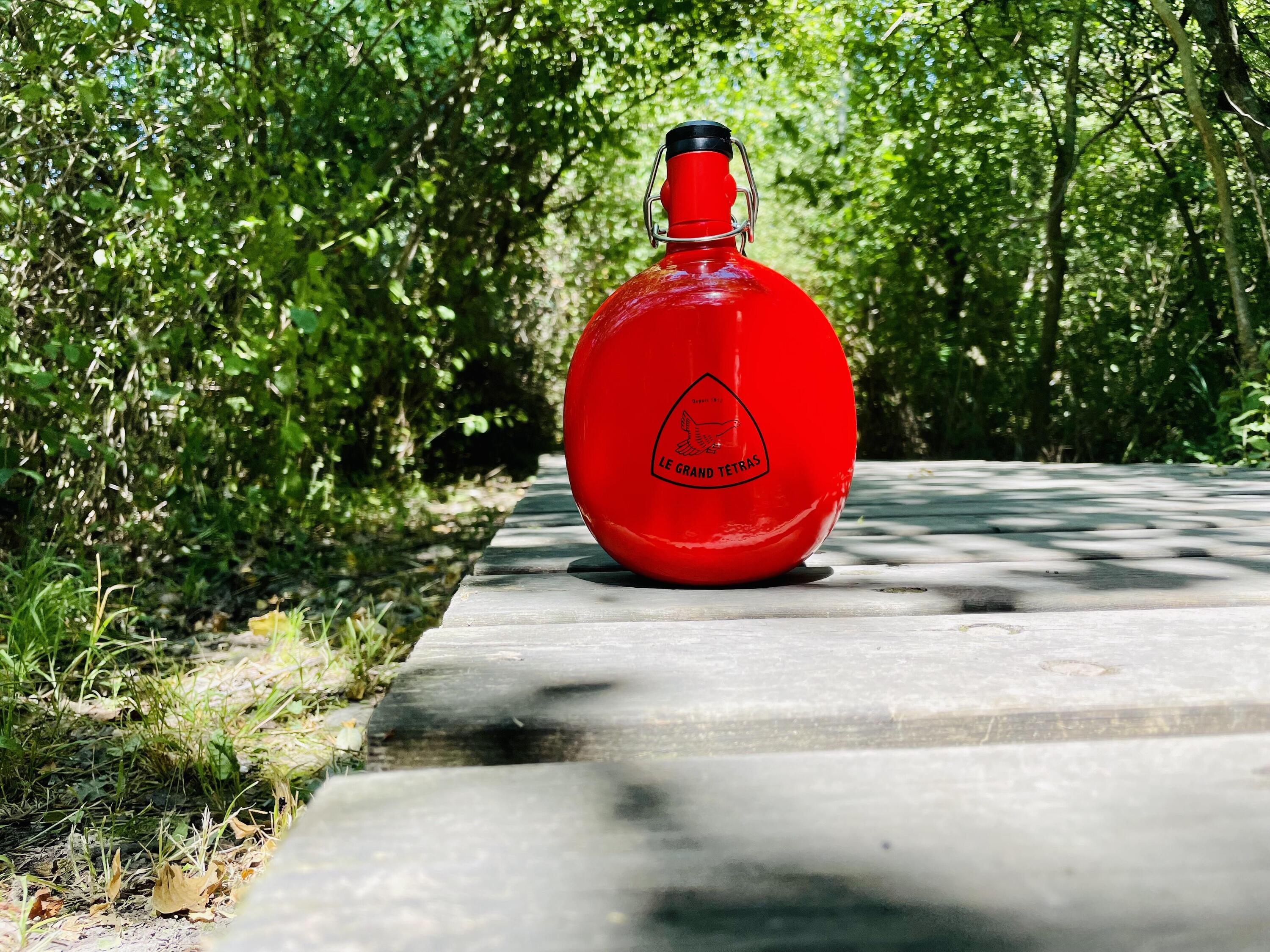 La Gourde Française Ovale 1 litre - Rouge 7/7