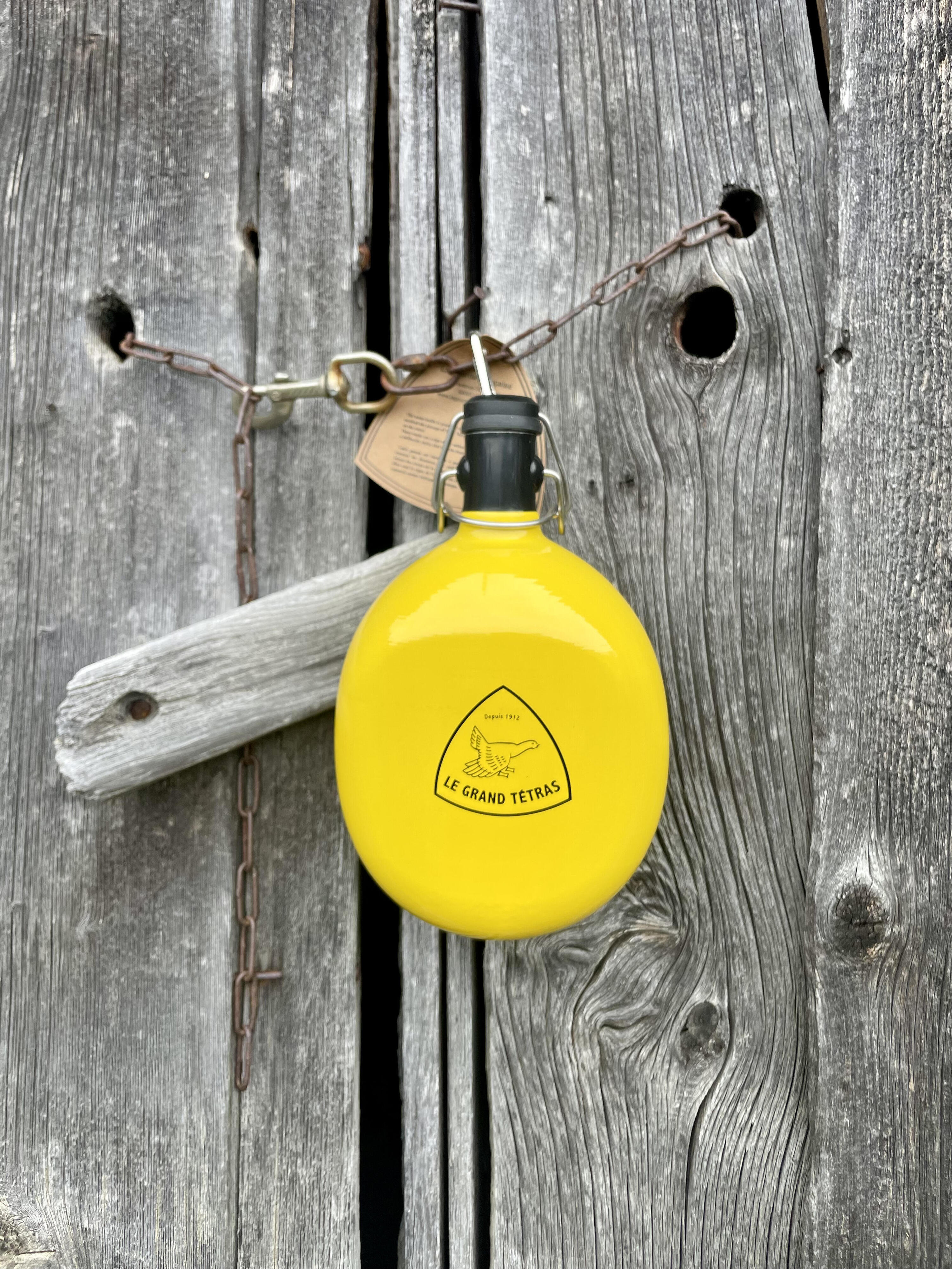 Gourde Ovale Jaune 1 Litre 5/7