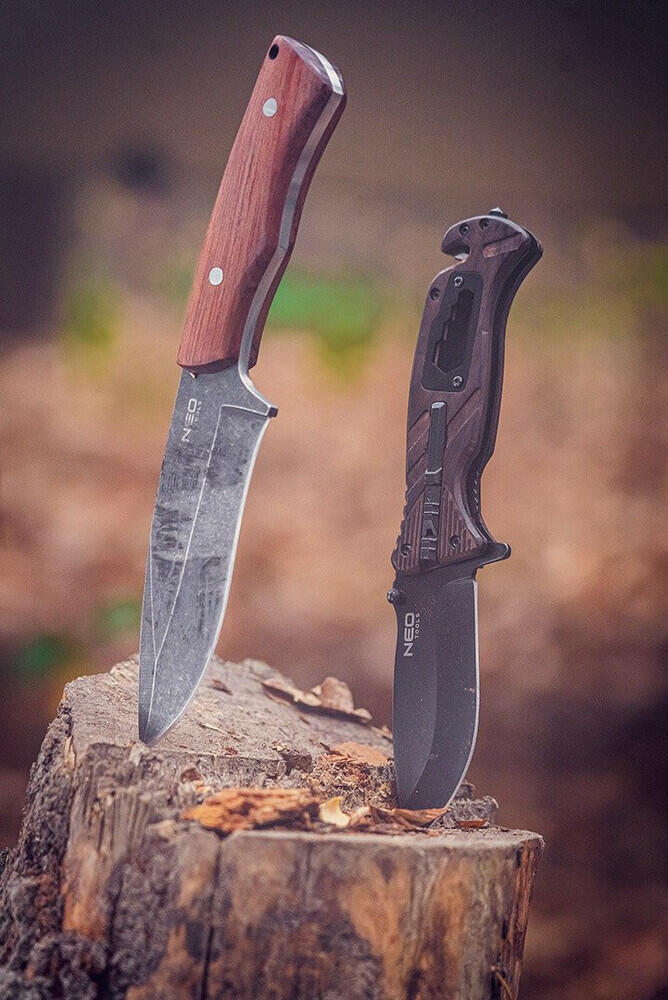 Nóż survivalowy myśliwski full-tang 23 cm z kaburą 5/6