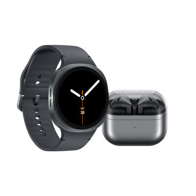 Galaxy watch8 44mm zilver met galaxy buds 3 zilver + jbl flip 7