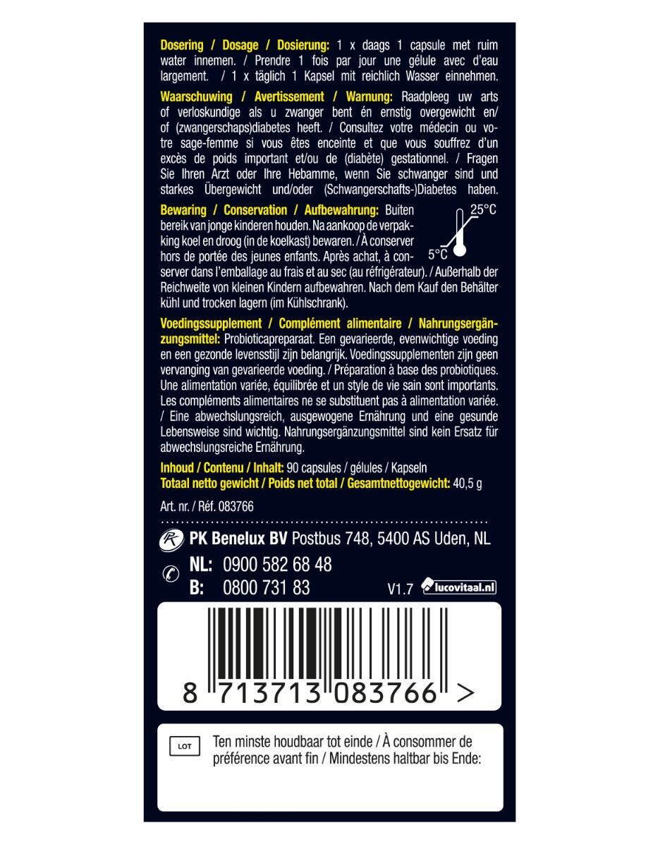 Lucovitaal Pre & Probiotica 90 capsules 5/5