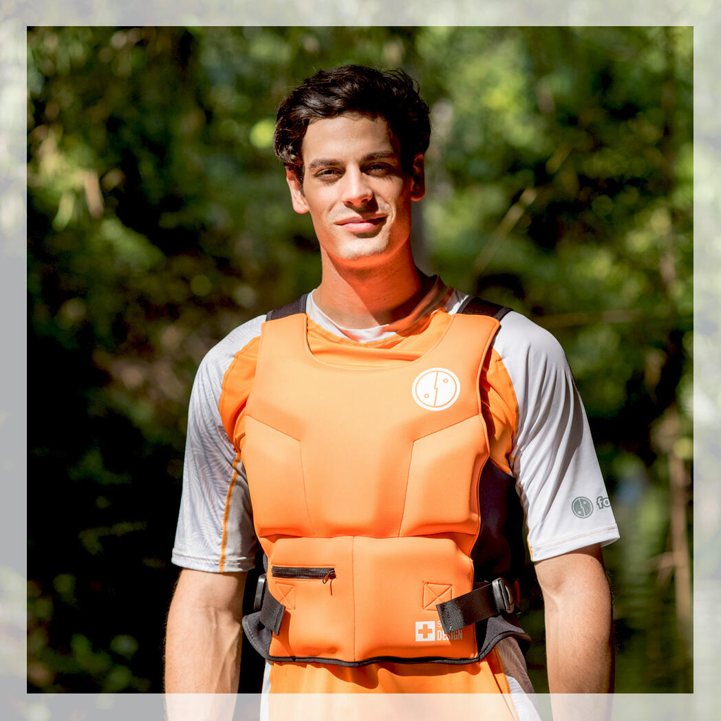 Rettungsweste für Paddeln & Wassersport, Größe L-XL 2/6