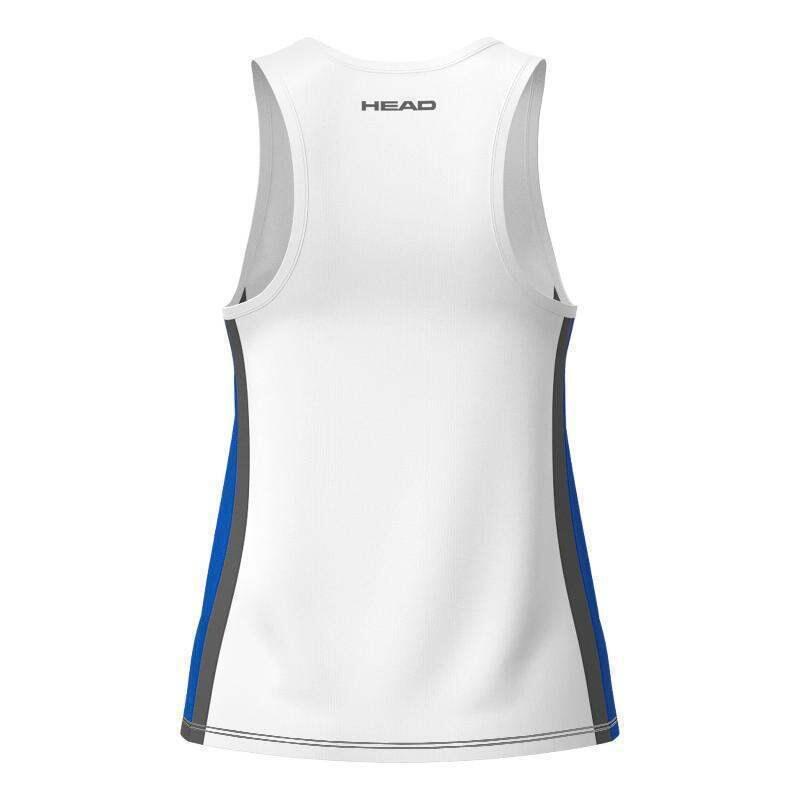 Camiseta Head Club 25 Blanco Azul Royal Junior 3/5