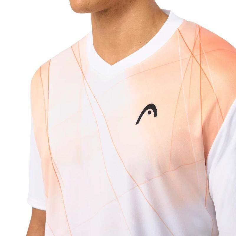 Camiseta Head Topspin Naranja Print 2/7