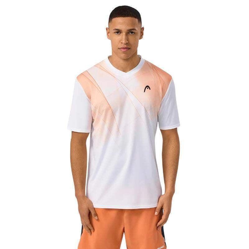 Camiseta Head Topspin Naranja Print 5/7