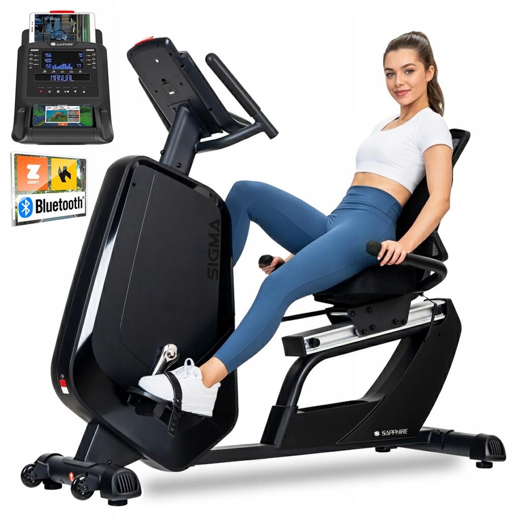 Rower elektromagnetyczny Sapphire SG-9050RB Sigma poziomy Bluetooth Aplikacje 1/7