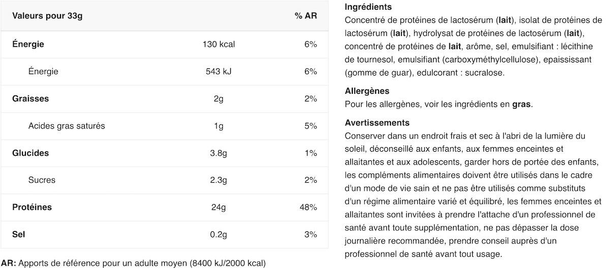 Whey concentrée - Critical Whey - Chocolat Blanc Pistache 2/3