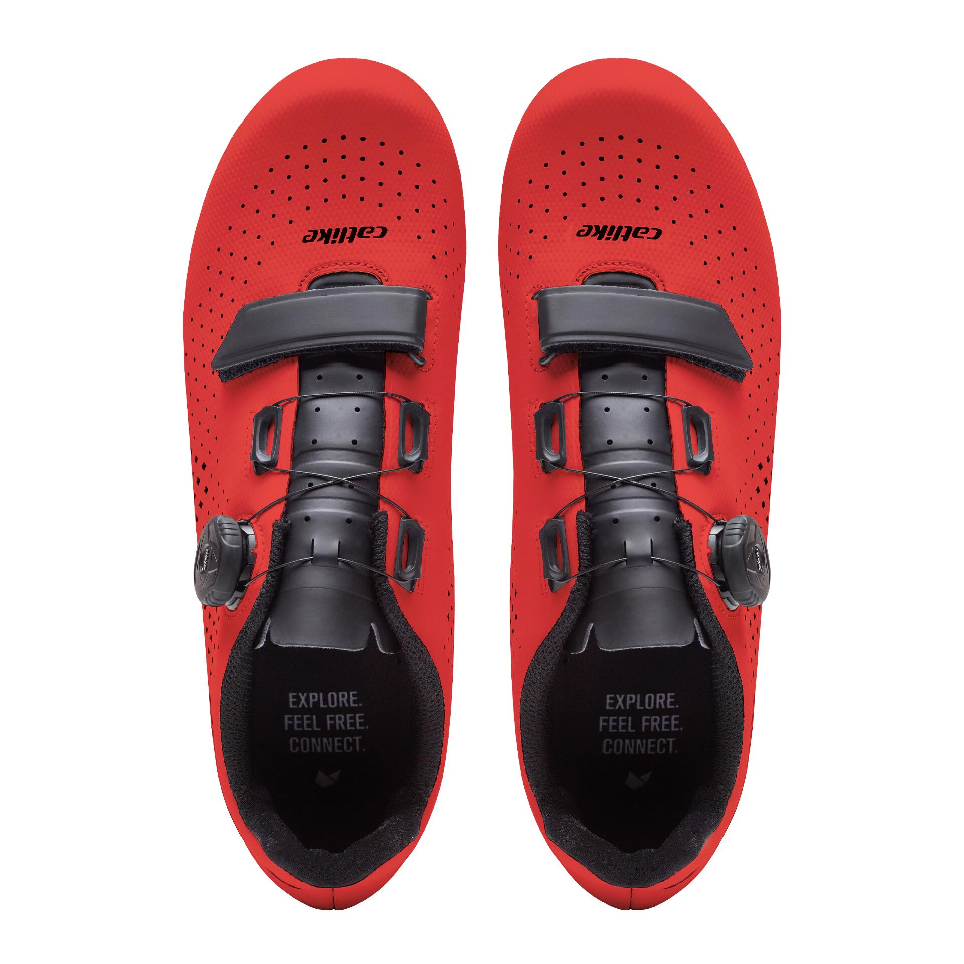 Catlike Kompact'o R1 Sapatos de Estrada Ciclismo Unissexo Vermelho Mate 43 3/7