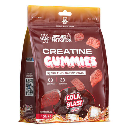 Créatine monohydrate - Creatine Gummies - Millions de Cassis 80 Gummies