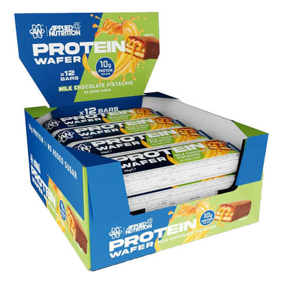 Gaufrettes protéinées - Protein Wafer - Chocolat au Lait et Pistache
