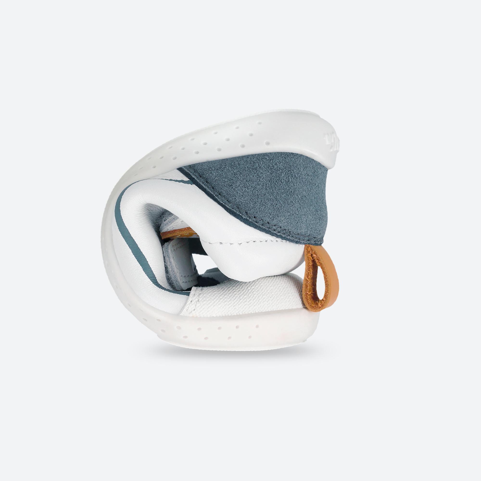 Sapatilhas Primeiros Passos Bebé Garvalín 262321b Brancas com Velcro 3/7