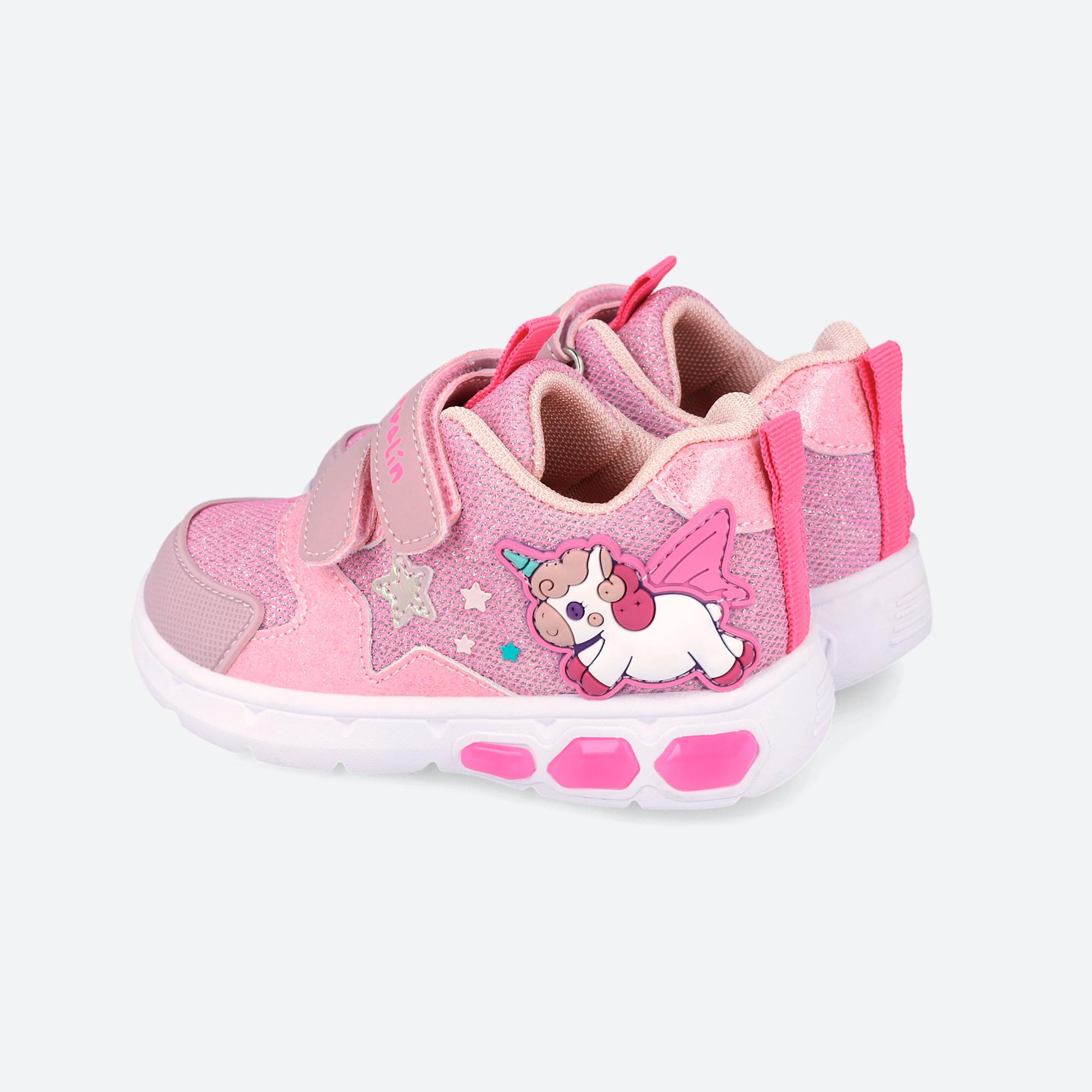 Zapatillas Niña Garvalín 262720A Rosas Cierre Adherente 3/7
