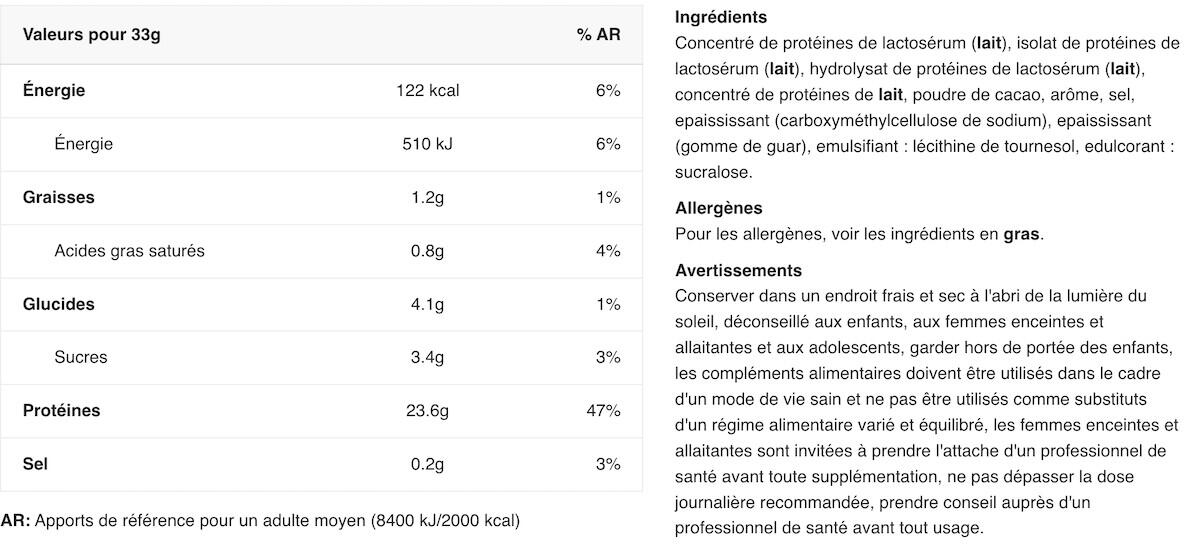 Whey concentrée - Critical Whey - Milkshake au Chocolat 2/3