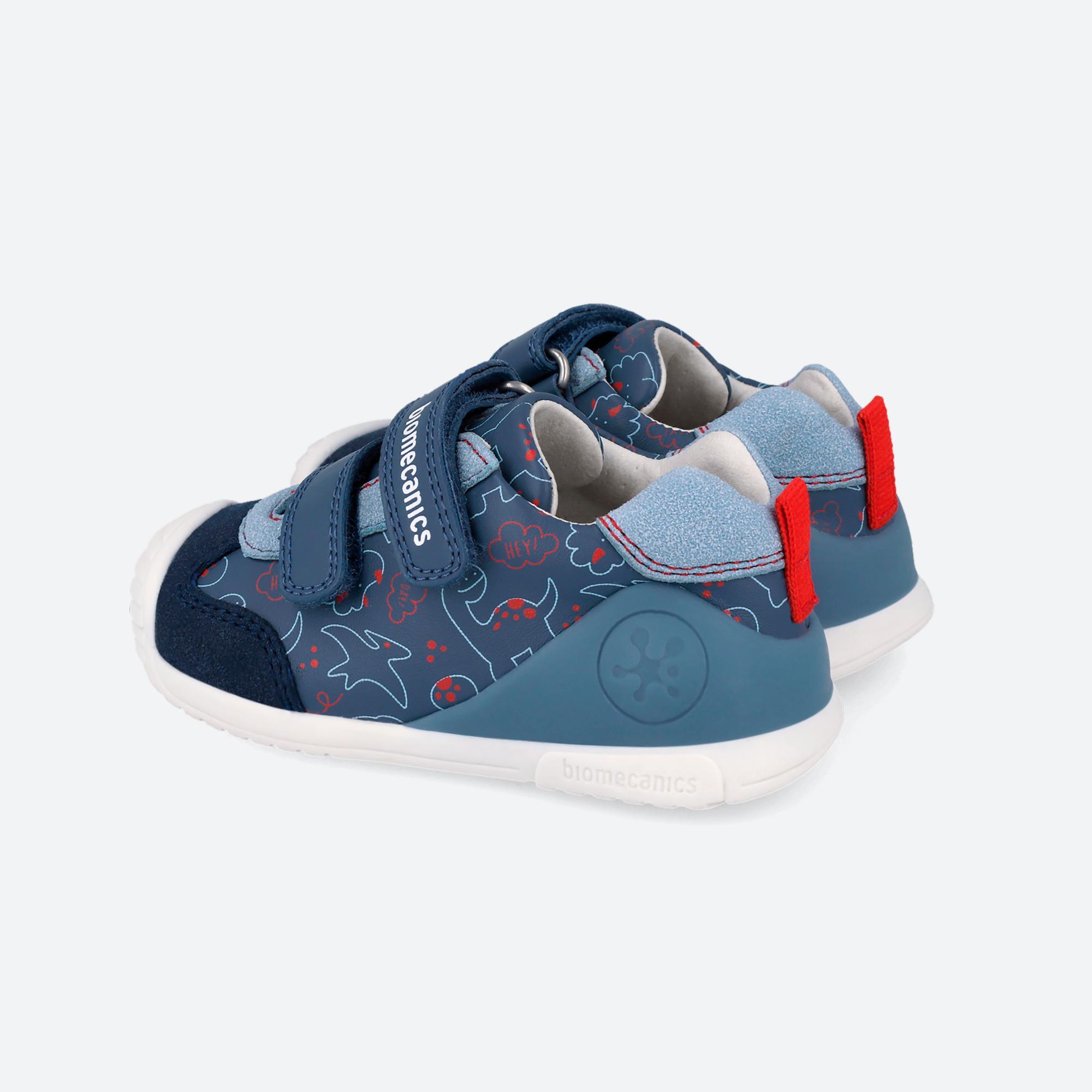 Zapatillas Primeros pasos Bebé Biomecanics 262120A Azules Cierre Adherente 3/6