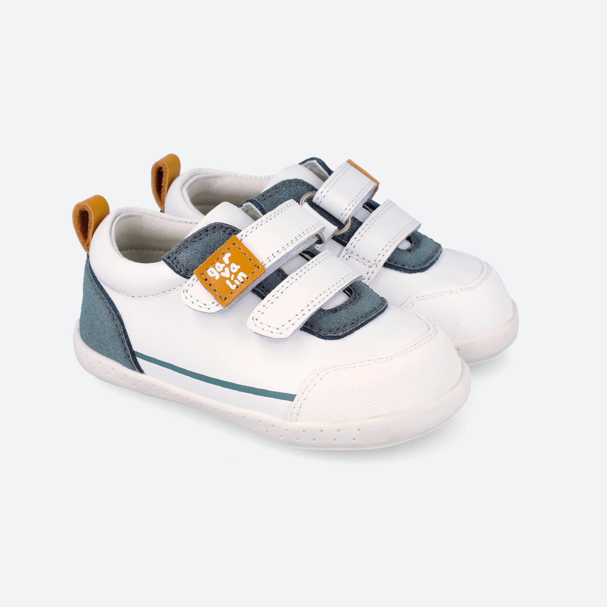 Sapatilhas Primeiros Passos Bebé Garvalín 262321b Brancas com Velcro 2/7