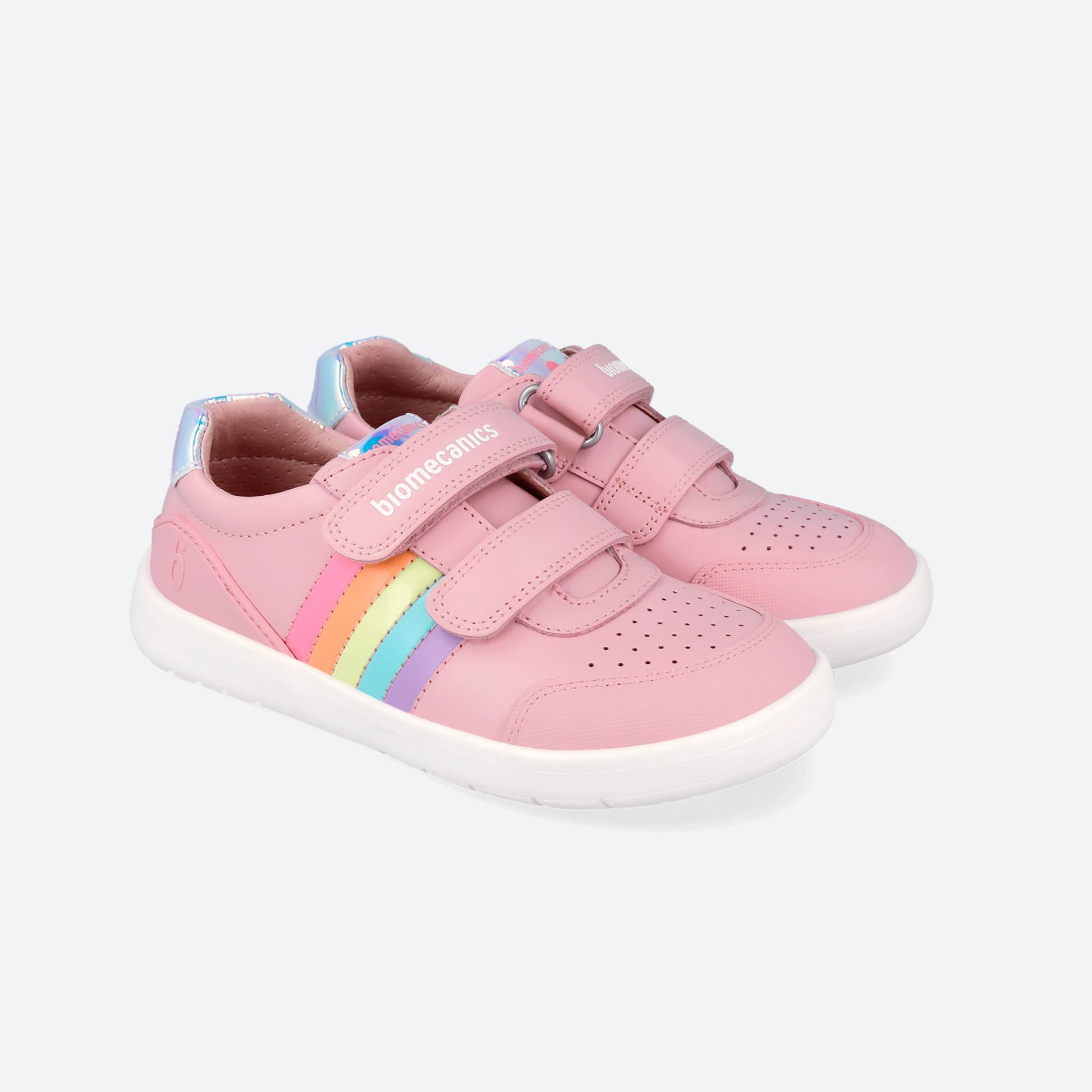 Zapatillas Barefoot Niña Biomecanics 262260C Rosas Cierre Adherente 2/7