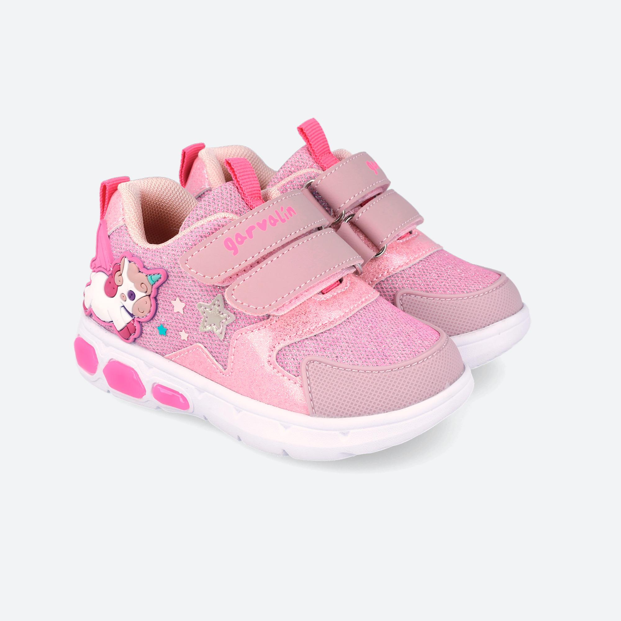 Zapatillas Niña Garvalín 262720A Rosas Cierre Adherente 2/7
