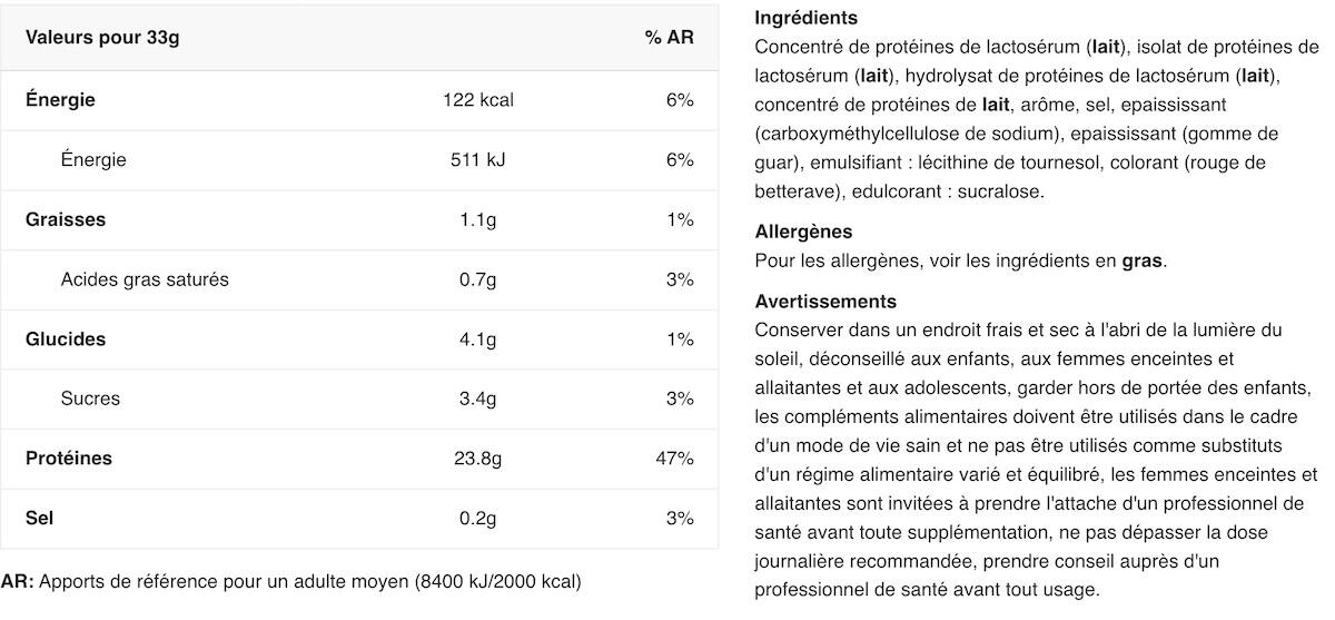 Whey concentrée - Critical Whey - Milkshake à la Fraise 2/3