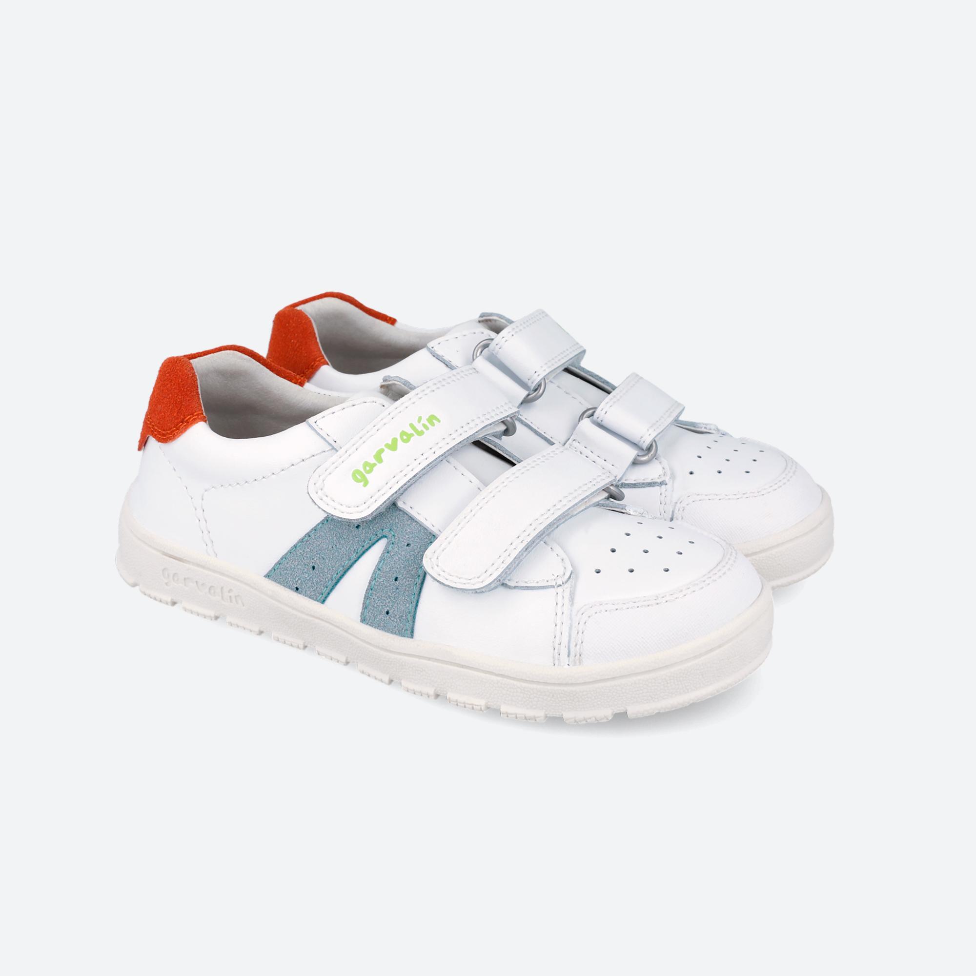 Sapatilhas Barefoot Menino Garvalín 262500b Brancas com Velcro 2/7