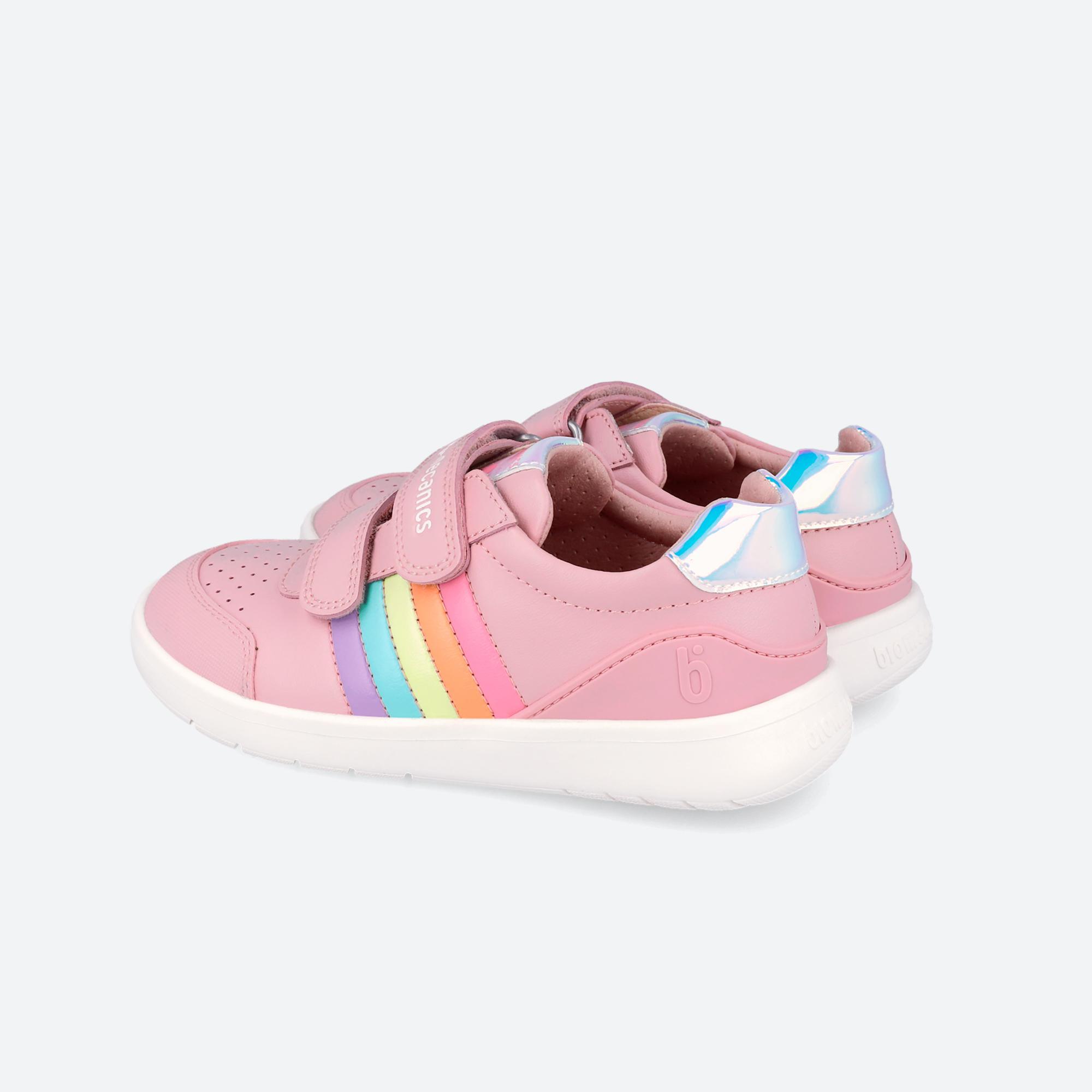 Zapatillas Barefoot Niña Biomecanics 262260C Rosas Cierre Adherente 5/7