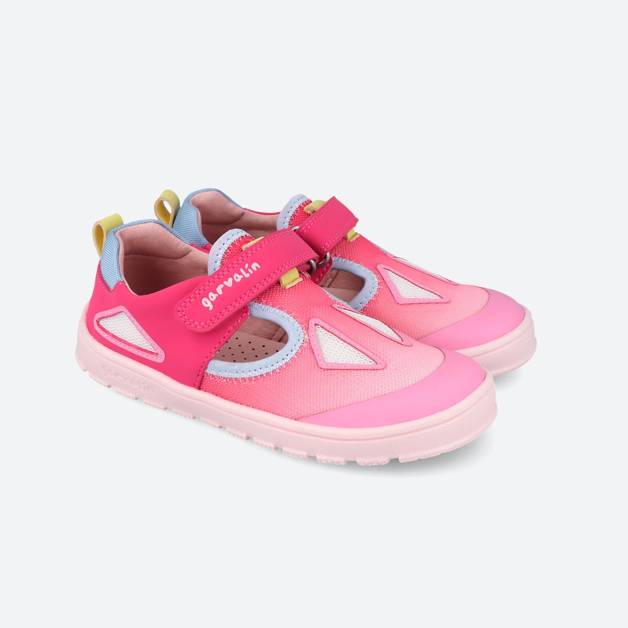 Sapatilhas Barefoot Menina Garvalín 262500c em Rosa com Velcro 2/7