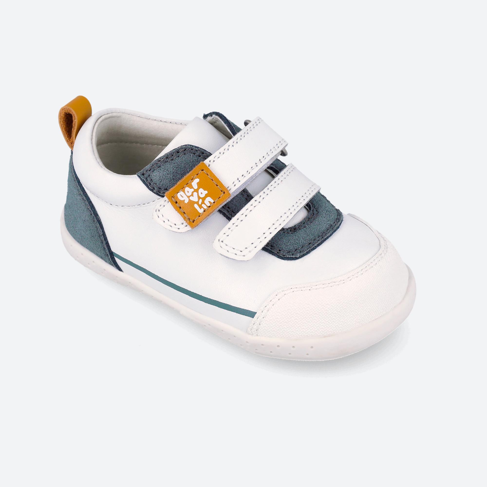 Sapatilhas Primeiros Passos Bebé Garvalín 262321b Brancas com Velcro 4/7