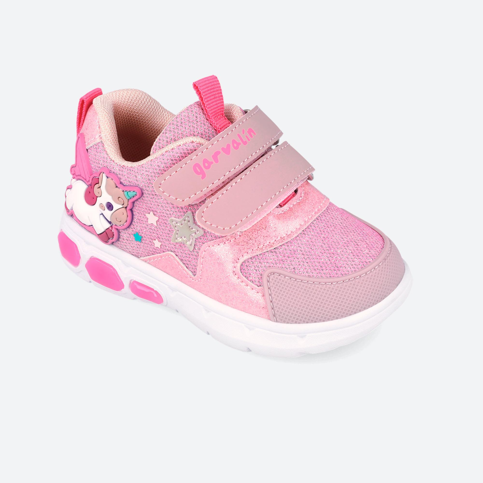 Zapatillas Niña Garvalín 262720A Rosas Cierre Adherente 4/7