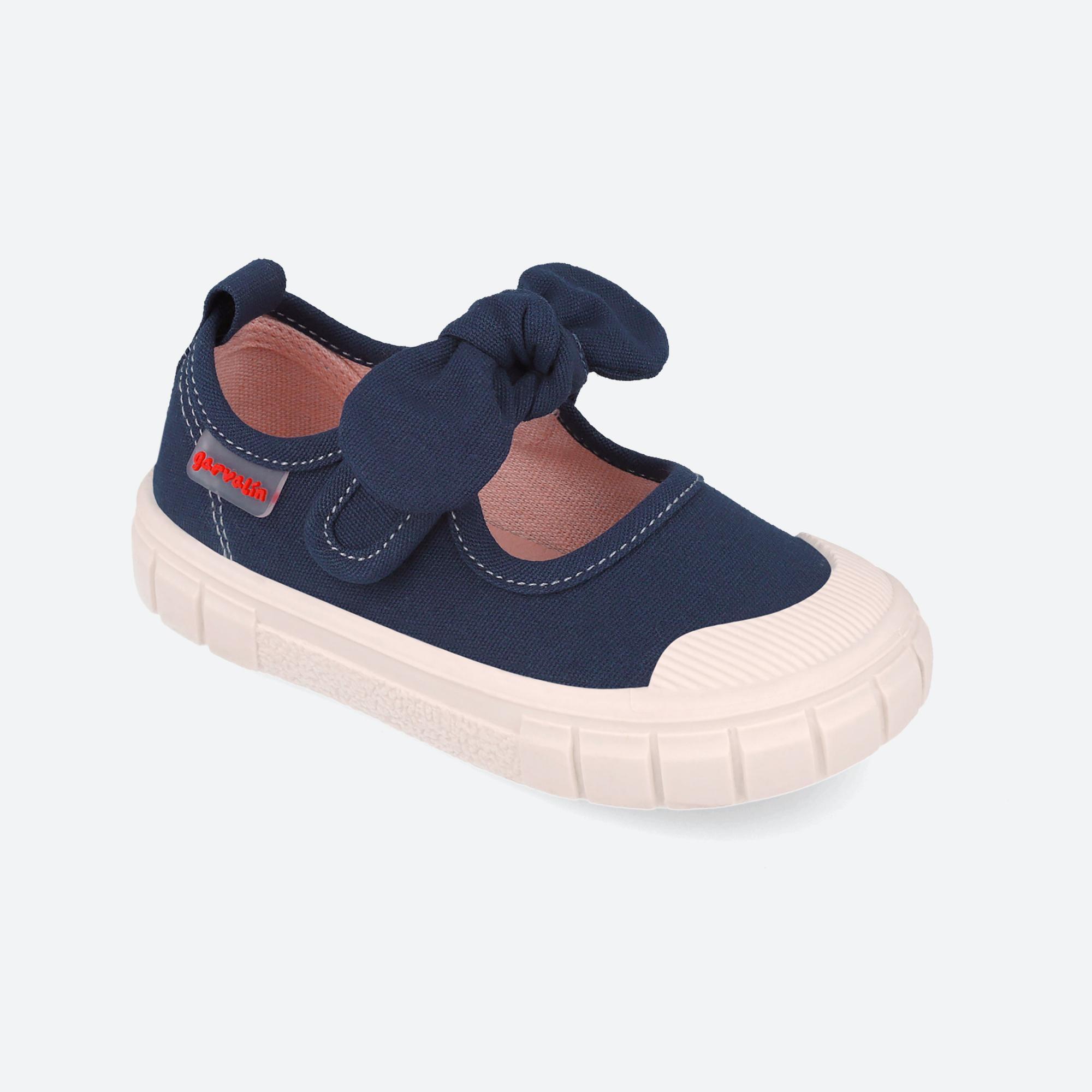 Zapatillas Barefoot Niña Garvalín 252380A Azul marino Cierre Adherente 4/6