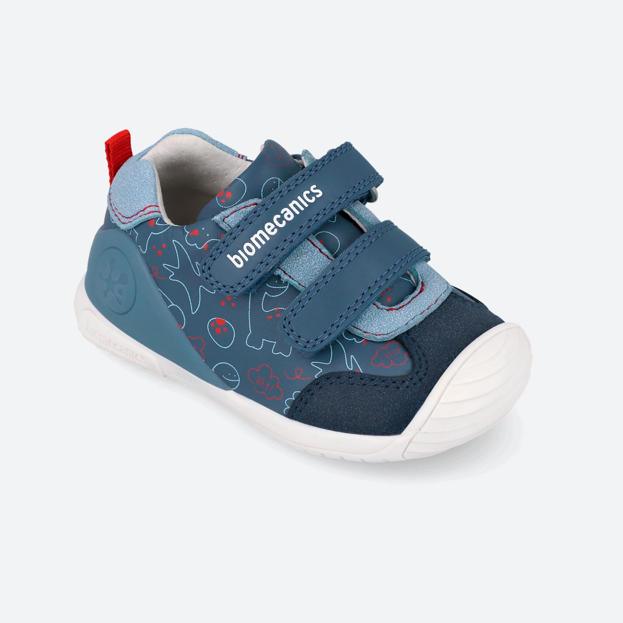 Zapatillas Primeros pasos Bebé Biomecanics 262120A Azules Cierre Adherente 4/6