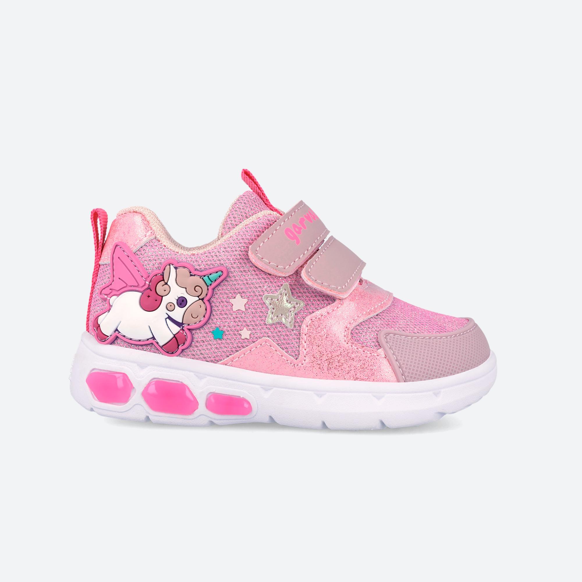 Zapatillas Niña Garvalín 262720A Rosas Cierre Adherente 1/7
