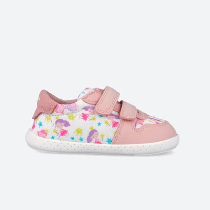 Zapatillas Barefoot Bebé Garvalín 262338B Rosas Cierre Adherente