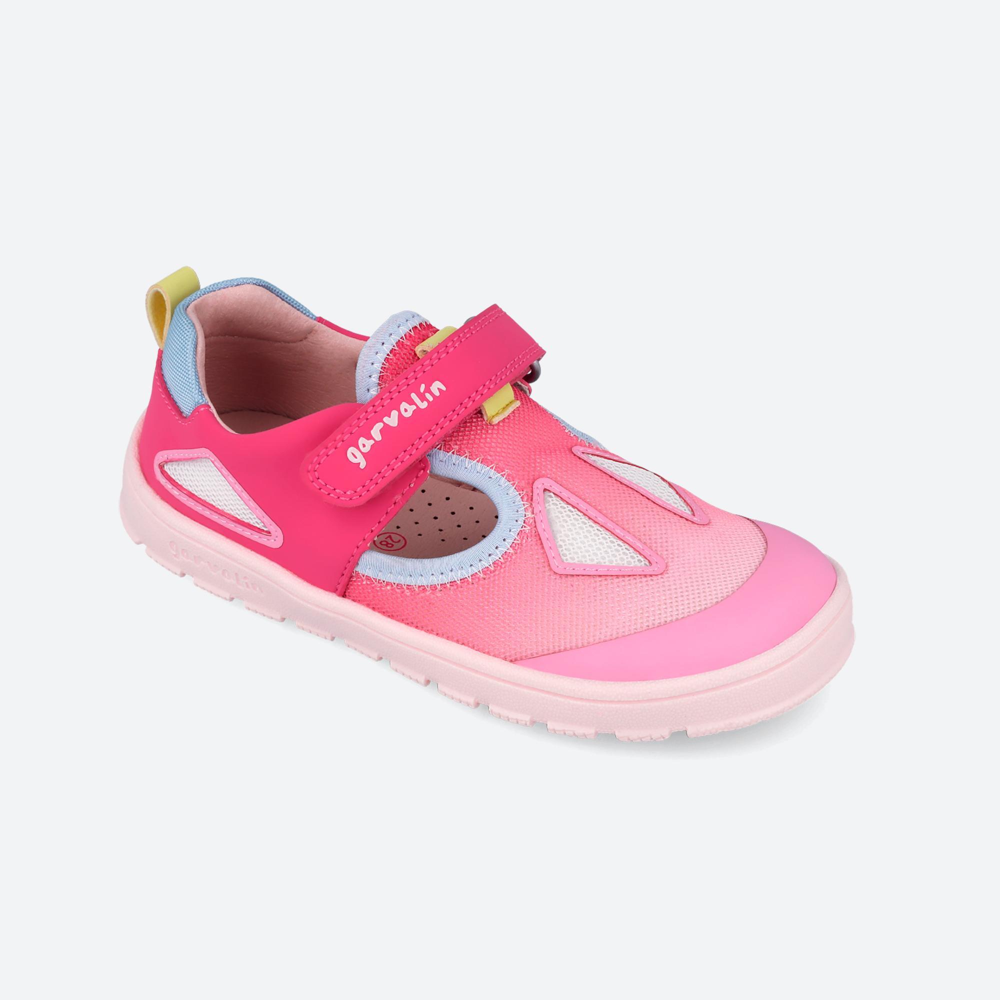 Sapatilhas Barefoot Menina Garvalín 262500c em Rosa com Velcro 4/7