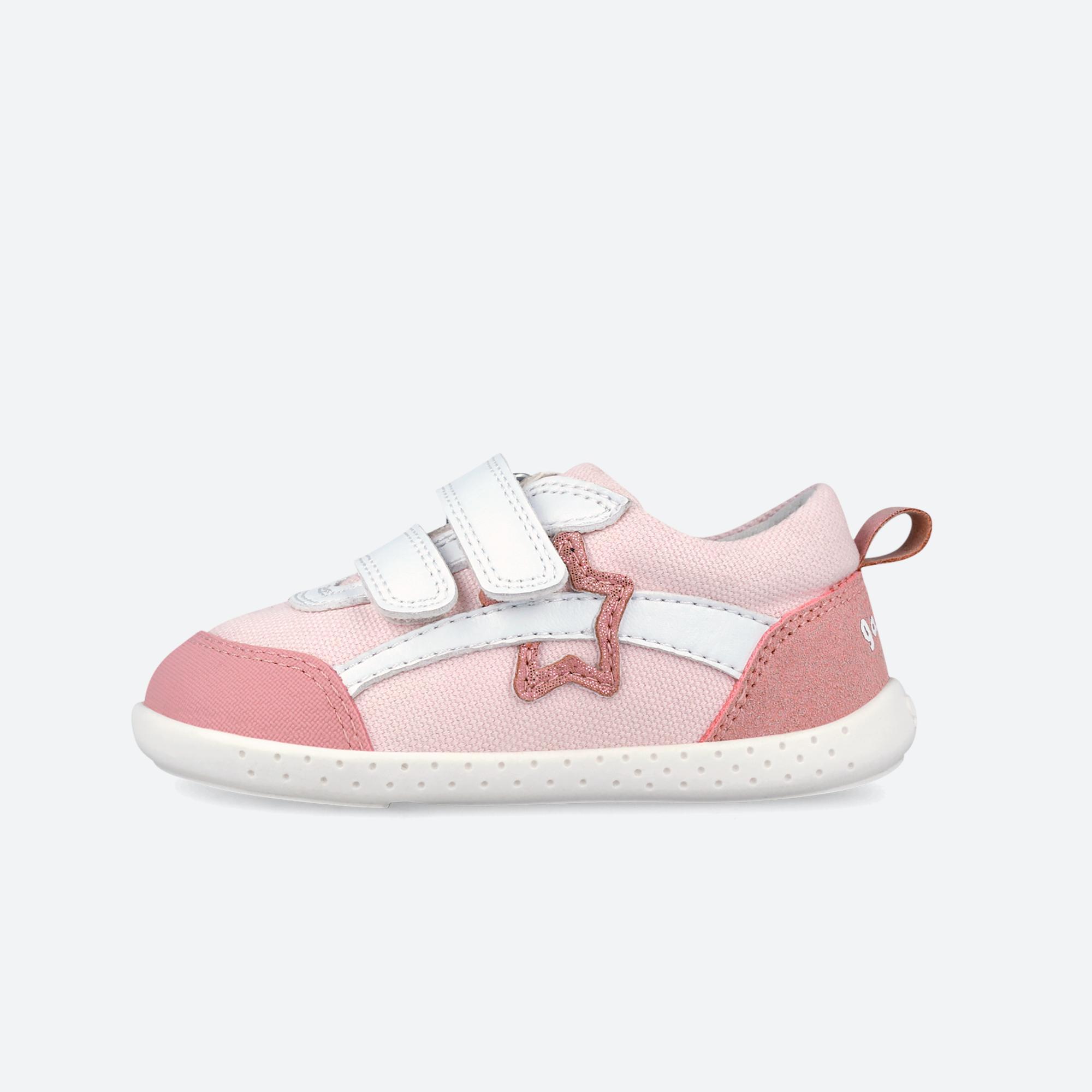 Zapatillas Barefoot Bebé Garvalín 262336D Rosas Cierre Adherente 6/7