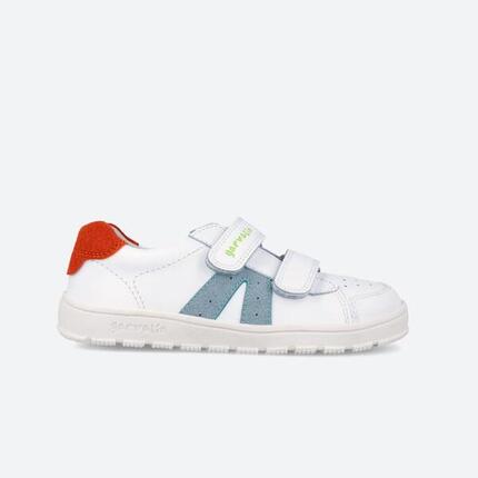 Zapatillas Barefoot Niño Garvalín 262500B Blancas Cierre Adherente
