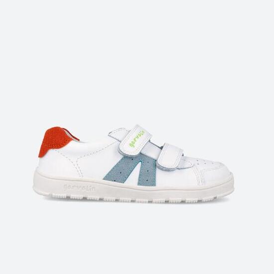 Zapatillas Barefoot Niño Garvalín 262500B Blancas Cierre Adherente