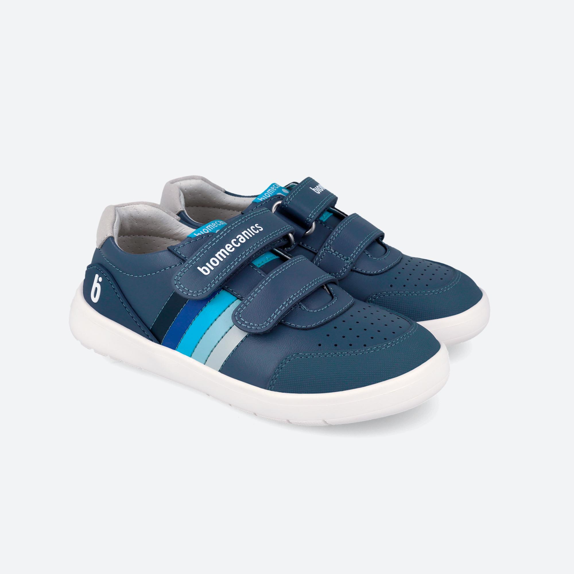 Zapatillas Barefoot Niño Biomecanics 262260A Azules Cierre Adherente 2/7