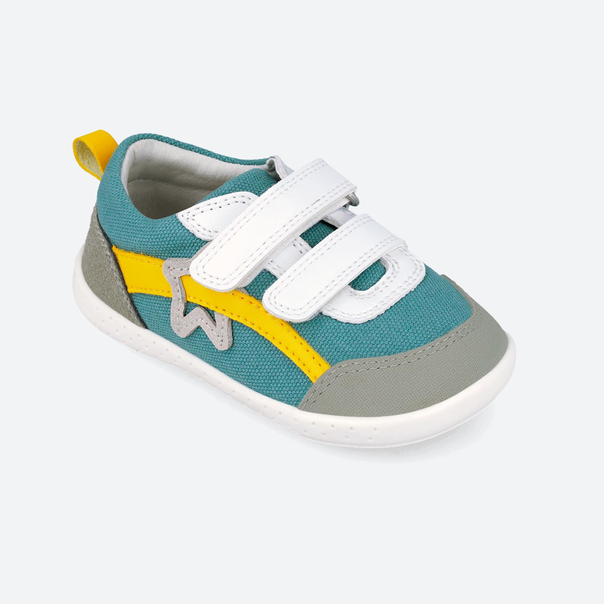 Zapatillas Barefoot Bebé Garvalín 262336A Azules Cierre Adherente 4/7