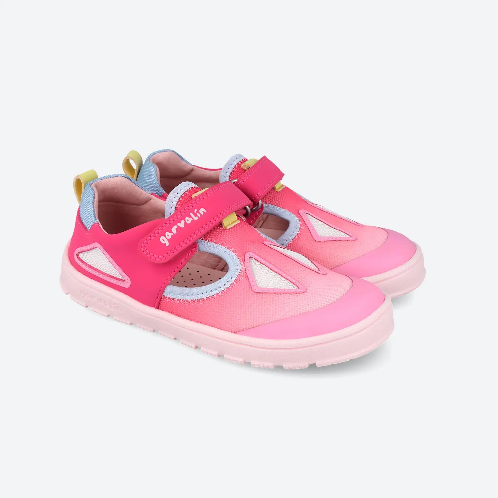 Zapatillas Barefoot Niña Garvalín 262503B Rosas Cierre Adherente 2/7