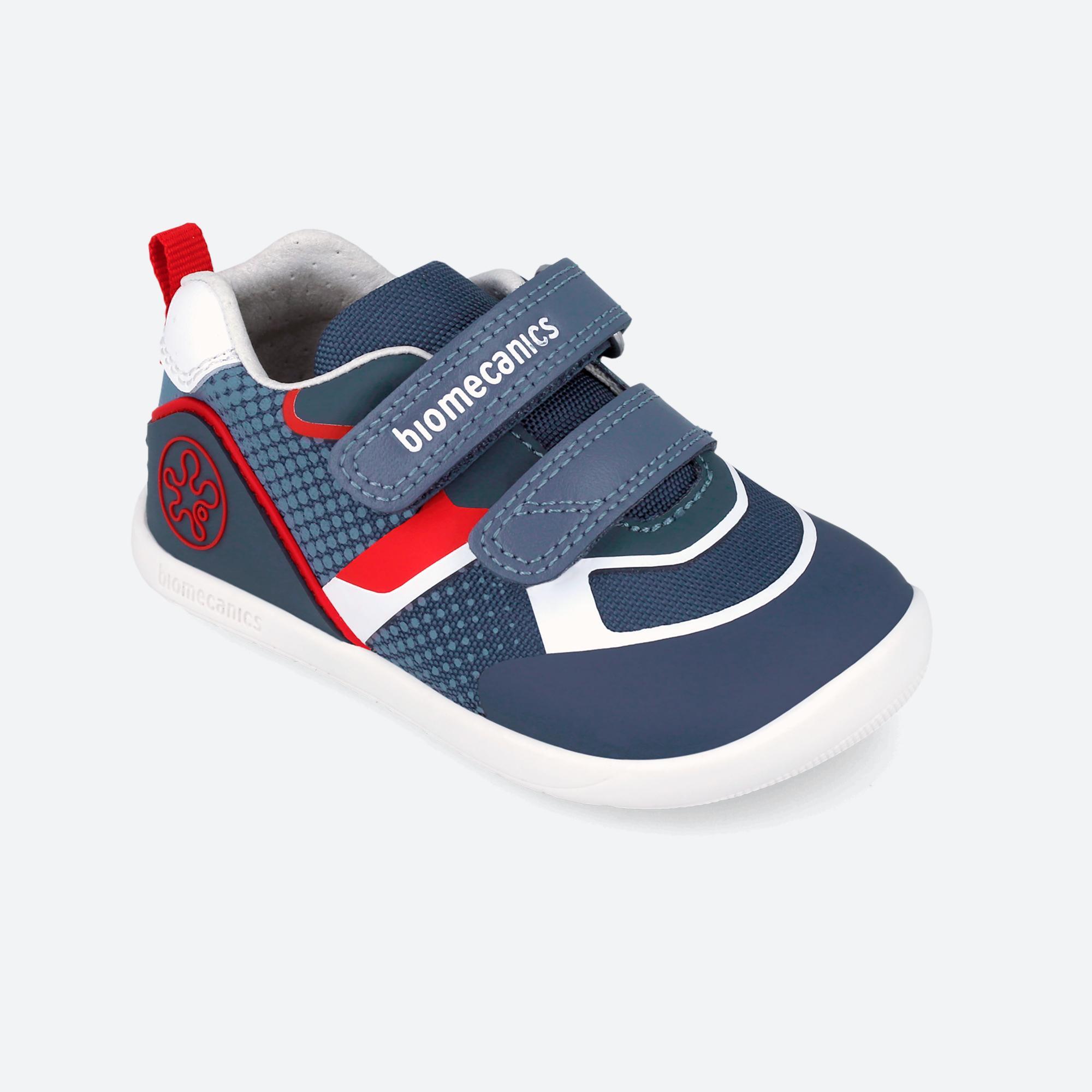 Zapatillas Barefoot Niño Biomecanics 262159A Azules Cierre Adherente 4/7